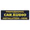 Signmission Professional Car Audio Installation Banner Concession Stand Food Truck Single Sided B-72-30136 - alternate 1